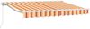 vidaXL Manuell einziehbare Markise Gelb und Orange 3,5 x 2,5 m 3420238 Bild 2
