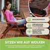 Gräfenstayn Sitzkissen 4er Set 40x40 cm mit 8 cm Polsterung aus 100 % Baumwolle -, robustes Sitzkissen für Indoor & Outdoor, bequemes Bodenkissen Bild 2