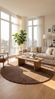 Gabbeh Teppich - Softy - Uni 200 x 200 cm - braun - rund Bild 2