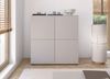 Kommode MASIMO 100 cmTürkommode, Stilvoll Wohnzimmer, Kommode mit vier Drehtüren, Push-to-Open, 8 Regale, Highboard, niedrige Füße - Farbe Kaschmir, 102 x 40 x 40 cm, Cashmere Bild 2
