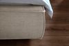KAWOLA Bett CARLO Polsterbett Stoff taupe 140x200cm Bild 4