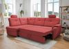 Ecksofa >Elli< in 3600 Mango rot, Mikrofaser - 264x92x180cm (BxHxT) Bild 2