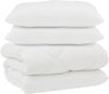 vidaXL Decke mit Kissen 3 pcs Weiß Mikrofaser und Daunenfedern 3377926 Bild 2