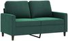 vidaXL 2-Sitzer-Sofa Dunkelgrün 120 cm Samt 359191 Bild 2