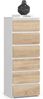Raumhirsch Furniture Kommode mit 6 Schubladen 40 cm breit Holz Schrank, (viele Farbvarianten - Maße: 109 x 40 x 35 cm) - Hochwertig & stabil Bild 4