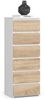 Raumhirsch Furniture Kommode mit 6 Schubladen 40 cm breit Holz Schrank, (viele Farbvarianten - Maße: 109 x 40 x 35 cm) - Hochwertig & stabil Bild 5