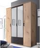 Kleiderschrank >Cilli< in Anthrazit - 159,3x196,3x53,5cm (BxHxT) Bild 4