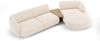 Micadoni Modulares Sofa Miley mit Recamiere 3-Sitzer Rechts Chenille Haga Helles Beige Bild 2