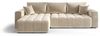 Ecksofa Schlafsofa CAMILA Stoff Monolith Creme Ottomane Links Bild 4