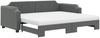 vidaXL Tagesbett Ausziehbar mit Matratzen Dunkelgrau 80x200 cm Stoff 3197648 Bild 2