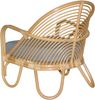 Relax-Sessel aus Rattan handgeflochten, naturfarben gebeizt, inkl. Kissen Bild 2