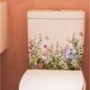 GarveeMore Wandsticker Grüne Pflanzenblätter Blumen Toilettenaufkleber Selbstklebende Bild 4