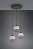 Pendelleuchte BORKA mit Rattan Geflecht Natur und Gitter im Boho Stil, Ø 41cm Bild 4