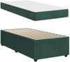 vidaXL Bettrahmen mit Matratze Dunkelgrün 90 x 200 cm Stoff 3398350 Bild 4