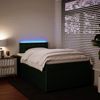 vidaXL Boxspringbett mit Matratze Dunkelgrün 120x200 cm Samt 3290025 Bild 4