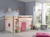 Spielbett Pino mit Textilset Vorhang "Spring", Kiefer massiv natur Bild 2