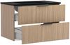 Waschtisch-Set vito Menzo / Sheffield, Holzwerkstoff, Schwarz, Holzfarben, 80 x 54 x 47 cm Bild 2