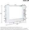 Merax Wohnwand, Vitrinen Türanschlag wechselbar,(Set, 4-St), Kompaktwohnwand mit viel Stauraum, TV-Schrank, Vitrine, Aufbewahrungsschrank, speziell für das Wohnzimmer, Weiß Bild 4