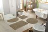 OTTO home Badematte Inga, Badezimmer Teppich, Badvorleger, Höhe 20 mm, rutschhemmend beschichtet, schnell trocknend, strapazierfähig, fußbodenheizungsgeeignet, Polyester, rechteckig, 3tlg Set Stand WC, Badteppich, unifarben, weich, als halbrund und rec... Bild 3