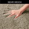OTTO home Badematte Inga, Badezimmer Teppich, Badvorleger, Höhe 20 mm, rutschhemmend beschichtet, schnell trocknend, strapazierfähig, fußbodenheizungsgeeignet, Polyester, rechteckig, 3tlg Set Stand WC, Badteppich, unifarben, weich, als halbrund und rec... Bild 4