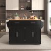 Servierwagen mit klappbarer Tischplatte, 120x46(70)x91 cm, Schwarz, mit Rollen und austauschbaren Holzbeinen, ideal für Küche und Esszimmer Bild 4
