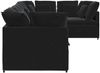 vidaXL Modulares Sofa mit Kissen Samt Schwarz 3321342 Bild 5