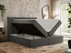 Boxspringbett, Polsterbett mit Bettkasten - PREMIUM-10 - 160x200cm - Grau Kunstleder - H4 Bild 2