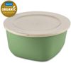 Koziol Dose Connect Box mit Deckel, Schüssel, Schale, Kunststoff-Holz-Mix, Nature Leaf Green, 2 L, 7871703 Bild 2