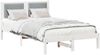 vidaXL Bettrahmen Hellgrau 120 x 190 cm Massives Kiefernholz 878138 Bild 3