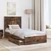 vidaXL Aufbewahrungsbett Geräucherte Eiche 90 x 200 cm Holzwerkstoff 3410277 Bild 3