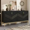 Sideboard 160/40/80.5 cm, Mehrzweckschrank mit Türen, Aufbewahrungsschrank, Küchenbuffet, Küchenschrank Bild 3