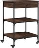 vidaXL Küchenwagen Braun Eichen-Optik 60x48x89,5 cm Holzwerkstoff 842375 Bild 2