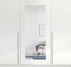 Drehtürenschrank >Cano< 5 Böden, 1 Stange, Spiegel / Weiß, Melamin - 228x213x62cm (BxHxT) Bild 3