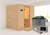 Karibu Sauna Mojave + 9kW Saunaofen mit ext. Steuerung Easy Klarglas Ganzglastür Bild 5
