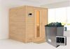 Karibu Sauna Mojave + 9kW Saunaofen mit ext. Steuerung Easy Klarglas Ganzglastür Bild 2