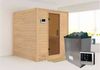 Karibu Sauna Mojave + 9kW Saunaofen mit ext. Steuerung Easy Klarglas Ganzglastür Bild 4