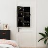 vidaXL Schmuckschrank mit Spiegel Wandmontage Schwarz 30x8,5x90 cm 353212 Bild 3