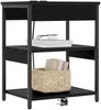 vidaXL Nachttisch 2 pcs Schwarz Eichen-Optik 41 x 31 x 51 cm 859536 Bild 3