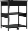 vidaXL Nachttisch 2 pcs Schwarz Eichen-Optik 41 x 31 x 51 cm 859536 Bild 5