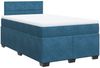 vidaXL Boxspringbett mit Matratze Blau 120x200 cm Samt 3288586 Bild 3