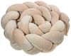 LuMali Nestchenschlange Bettschlange geflochten 210cm Nestchen Bettumrandung Babybett Zopf, Stillkissen Seitenschläfer Velour weich hypoallergen Pastellfarben Bild 4