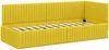 vidaXL Eckbettgestell mit Kopfteil Gelb 80 cm x 200 cm Samt 42016252 Bild 4