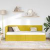 vidaXL Eckbettgestell mit Kopfteil Gelb 80 cm x 200 cm Samt 42016252 Bild 3