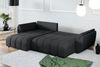 AX LIVING L Form Ecksofa dunkelgrau Verciani Schlaffunktion Bettkasten Bild 4
