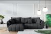 AX LIVING L Form Ecksofa dunkelgrau Verciani Schlaffunktion Bettkasten Bild 3