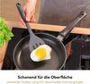 Hoffmann Germany Pfannenwender Küchenhelfer Silikon Edelstahl 30 cm anthrazit, Edelstahlkern, Schlitze, 200°C, spülmaschinenfest Bild 3