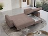 Ecksofa Wohnzimmer aus Cordstoff mit Schlaffunktion - HUGO-lin - Rosa Velours Bild 5