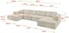 ALTDECOR Wohnlandschaft IREA-U2-v4, Sofa Praktische Bequeme Funktionsecke Couch U-Form Eckcouch, Corner Sofa U-Form Vielseitige Sofa Wohnlandschaft Wohnzimmer Bild 4