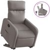 vidaXL Relaxsessel mit Aufstehhilfe Taupe Stoff 3206706 Bild 2