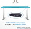 Schaff Elektrisch Höhenverstellbarer Schreibtisch REC | 120x60 cm | Blau Bild 3